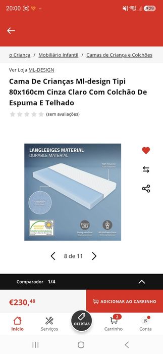 Cama De Crianças Ml-design Tipi 80x160cm