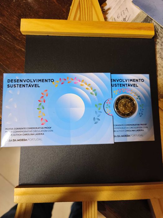 moeda 2 € Portugal Desenvolvimento Sustentável 2025  proof