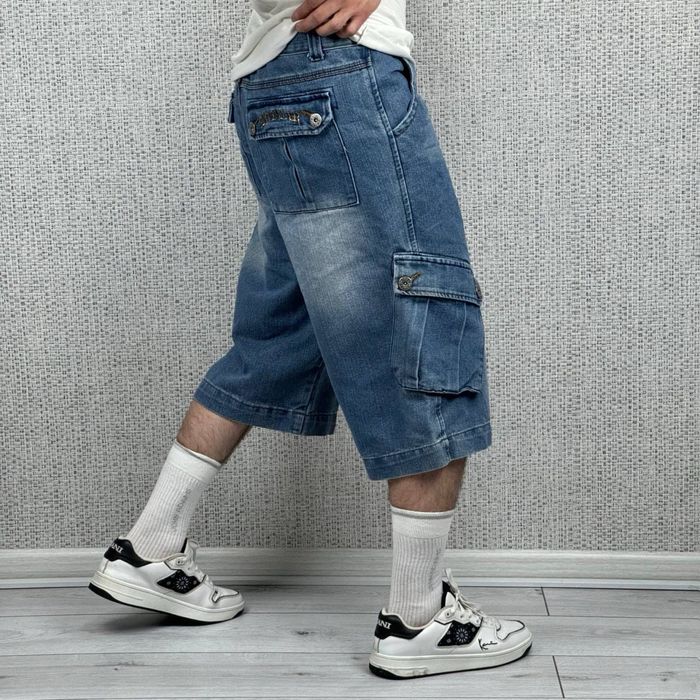 Шорти Vintage No Fear Cargo джинсы вінтаж карго но фир рэп baggy шорты