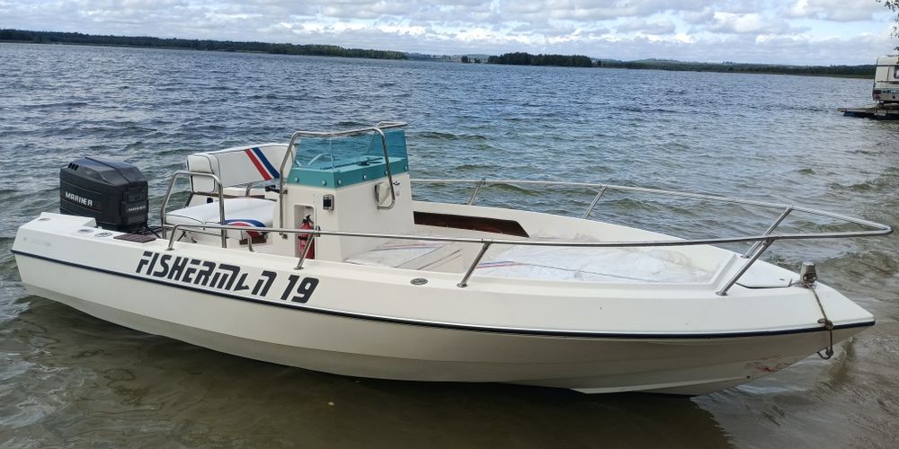 Łódź wędkarsko - turystyczna Fishermann 19.  Mariner 135 KM