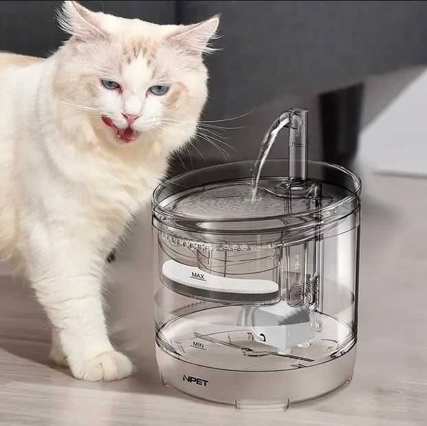 Автоматична Поїлка для котів та собак з фільтром | Питний фонтан 1.5л