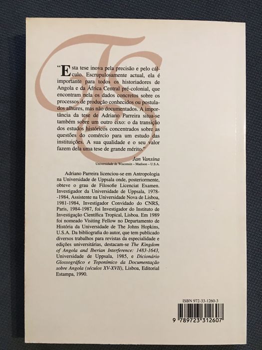 Economia e Sociedade em Angola / Portugal em África