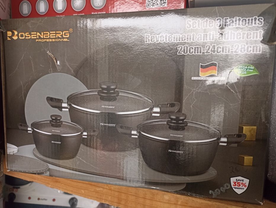 Кстрюлі з ганітним покриттям.