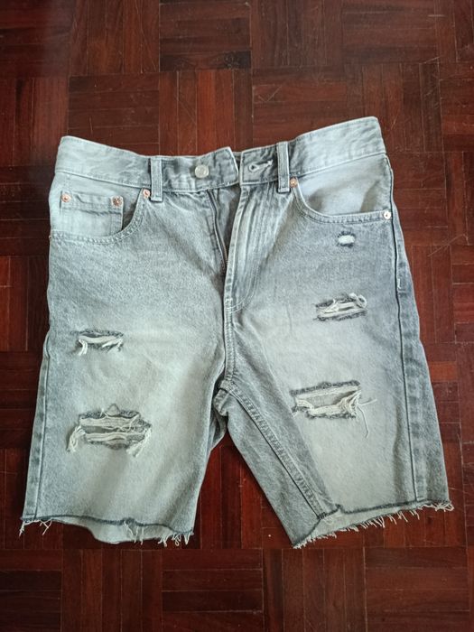 Calção rasgado, Bershka