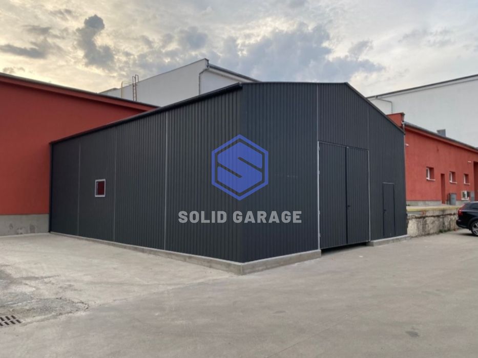 Hala rolnicza przemysłowa garaż blaszany 9x12m wysoki magazyn mechanik