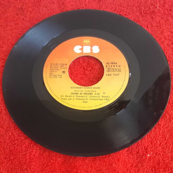 Disco Vinil Single Goombay Dance Band - Sun of Jamaica / Island of Dreams