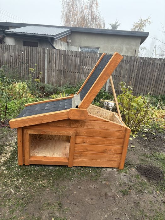 Buda dla psa ,otwierany dach,ocieplona