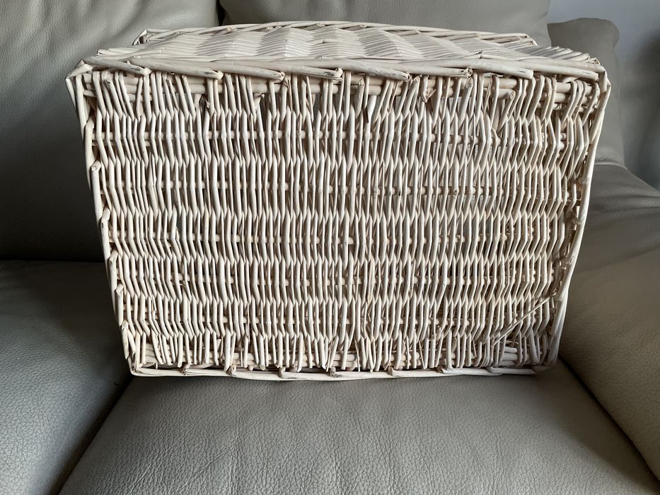 cesto branco em verga (grande)