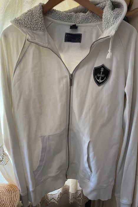 Sweatshirt casaco Gant com capuz forrado pelo