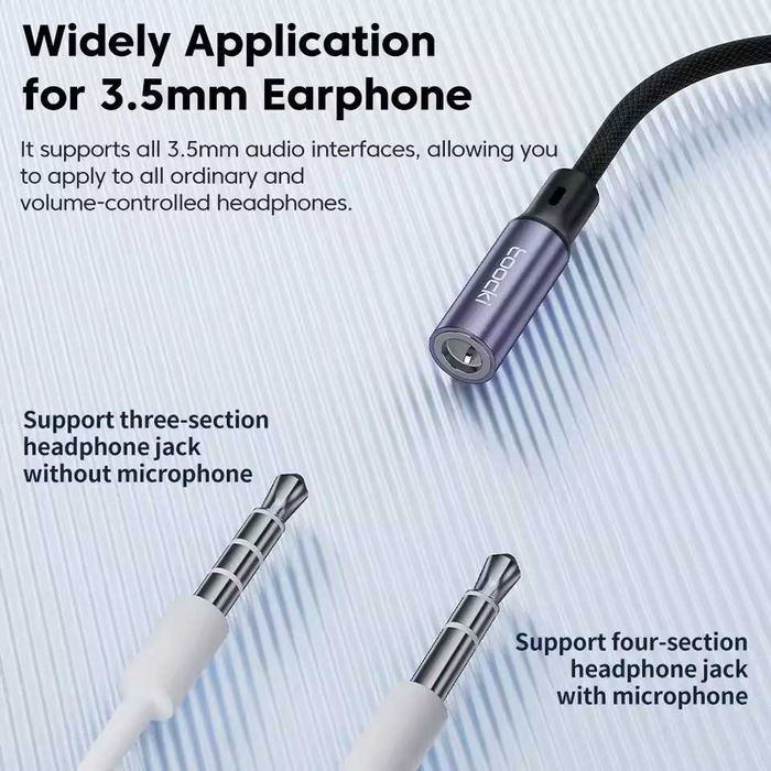 Adapter USB-C -MINI JACK 3,5mm przejściówka