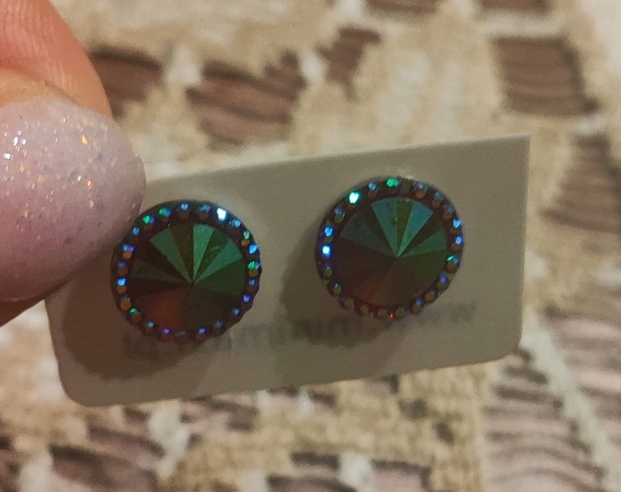 Kolczyki mistyczny topaz
