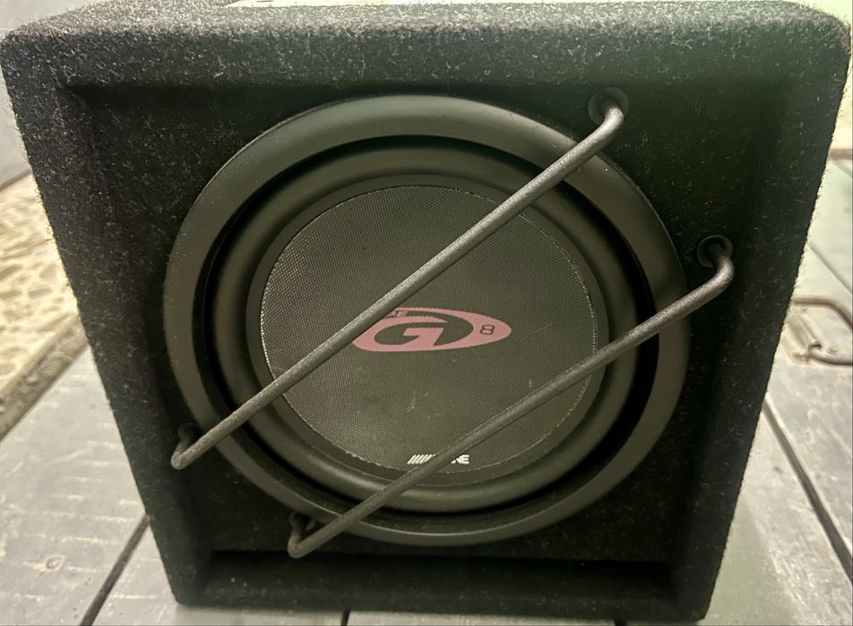 Сабвуфер Alpine SBG-844BR (8" дюймів, 400W) + Підсвітка