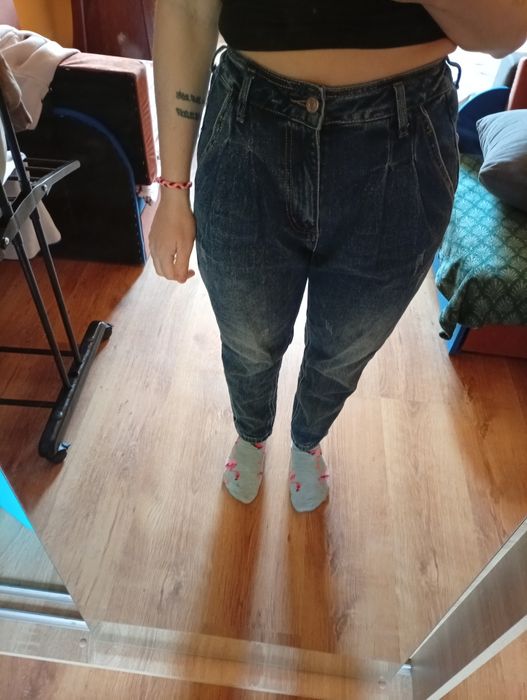 Jeansy damskie wysoki stan