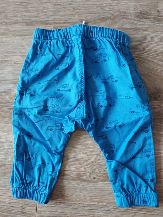 Spodnie chłopięce cienkie bawełniane h&m 74