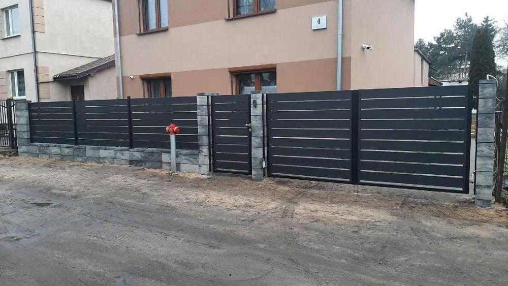 Brama przesuwna Ogrodzenie metalowe pod wymiar PRODUCENT