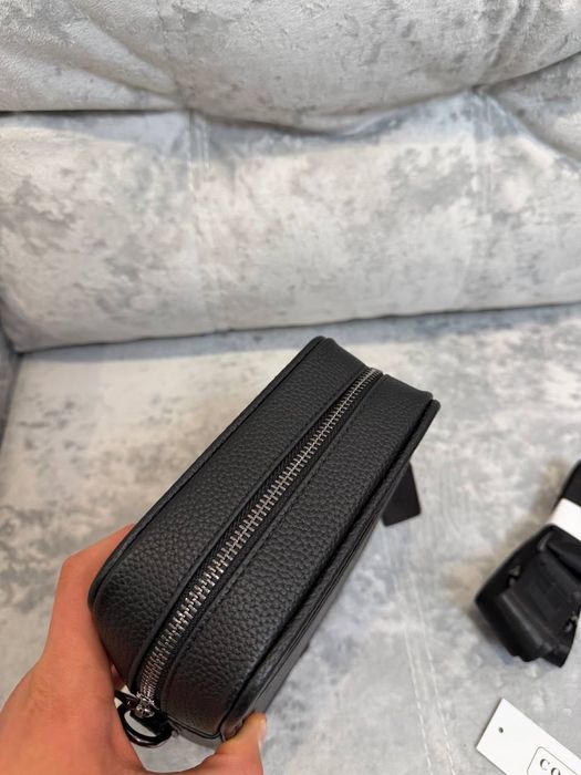 Сумка через плече Coach, чоловіча, чорна