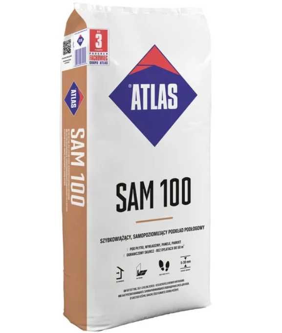 Samopoziomujący podkład podłogowy SAM 100 25 kg Atlas