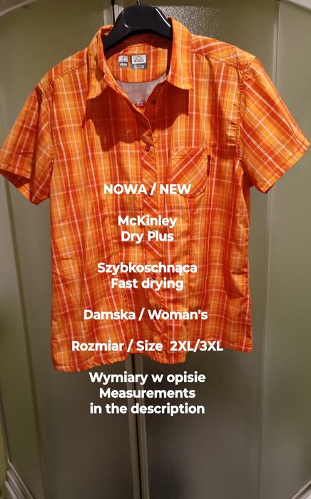 McKinley Dry Plus  Szybkoschnąca damska bluzka na wyjazdy, 2XL/3XL