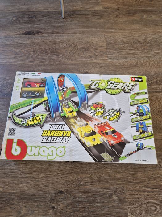 Pista de carros Burago dual darevil raceway loops