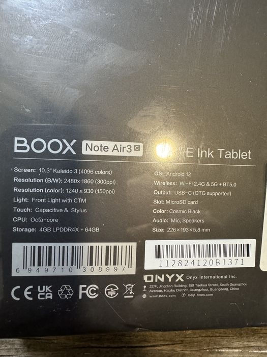 BOOX Note Air3c оригінал