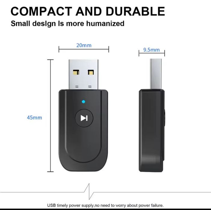 USB Bluetooth 5.0 Adapter 3 в 1 Bluetooth Transmitter Receiver