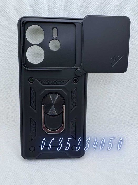 Противоударный чехол для Xiaomi Note 14 4G Euro бампер с кольцом