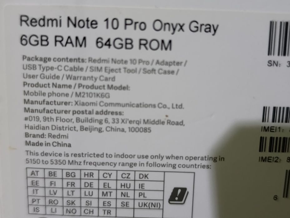 Xiaomi Redmi Note10 Pro ксиаоми