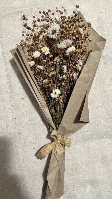 Bukiet suszonego lnu i suszków