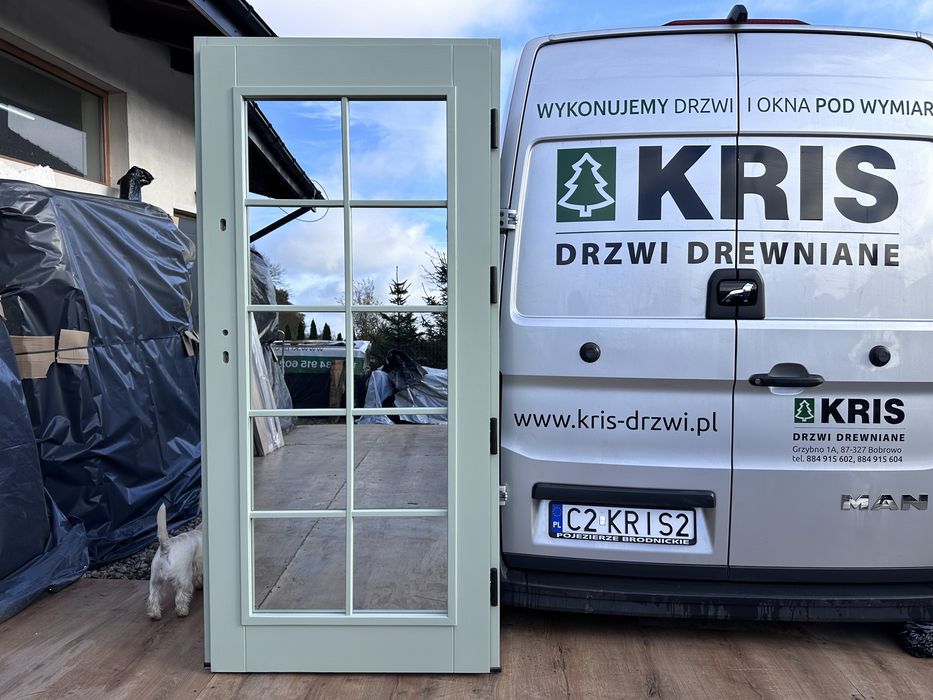 Drzwi zewnętrzne drewniane OD RĘKI  Amerykańskie Dostawa Cała Polska