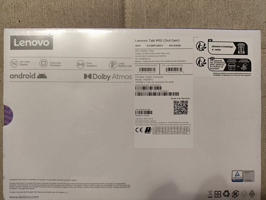 Планшет Lenovo Tab M10