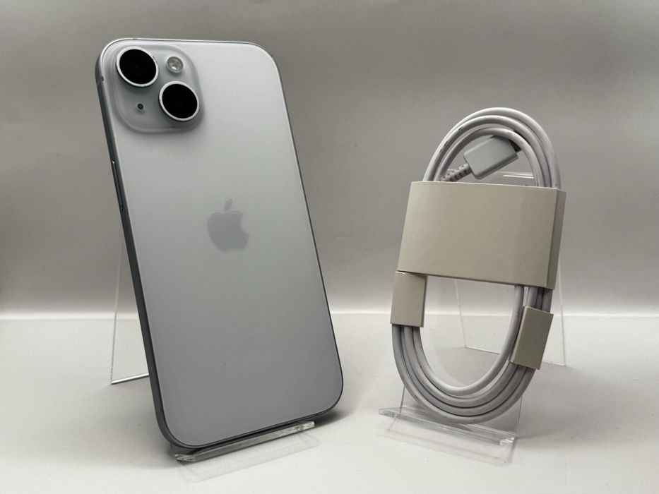 iPhone 15 128GB Niebieski | Bateria 100% | 24 Miesiące gwarancji | Tychy