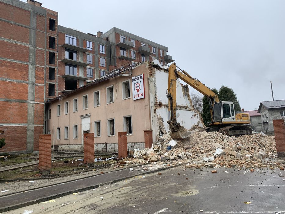 Демонтаж та знесення споруд під ключ | Оренда екскаватора| Гідромолота