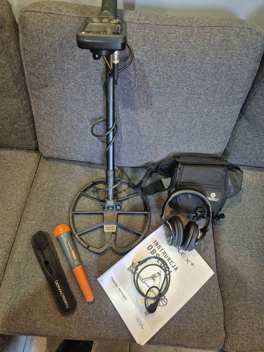 Wykrywacz simplex plus słuchawki komplet oryginał