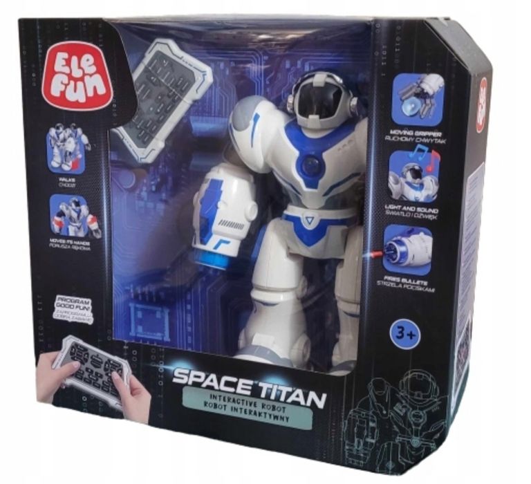 Robot elefun space titan pilot zdalnie sterowany interaktywny ele fun