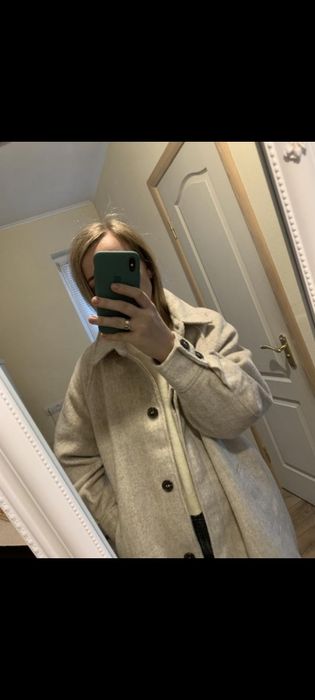 Пальто сорочка h&m оверсайз