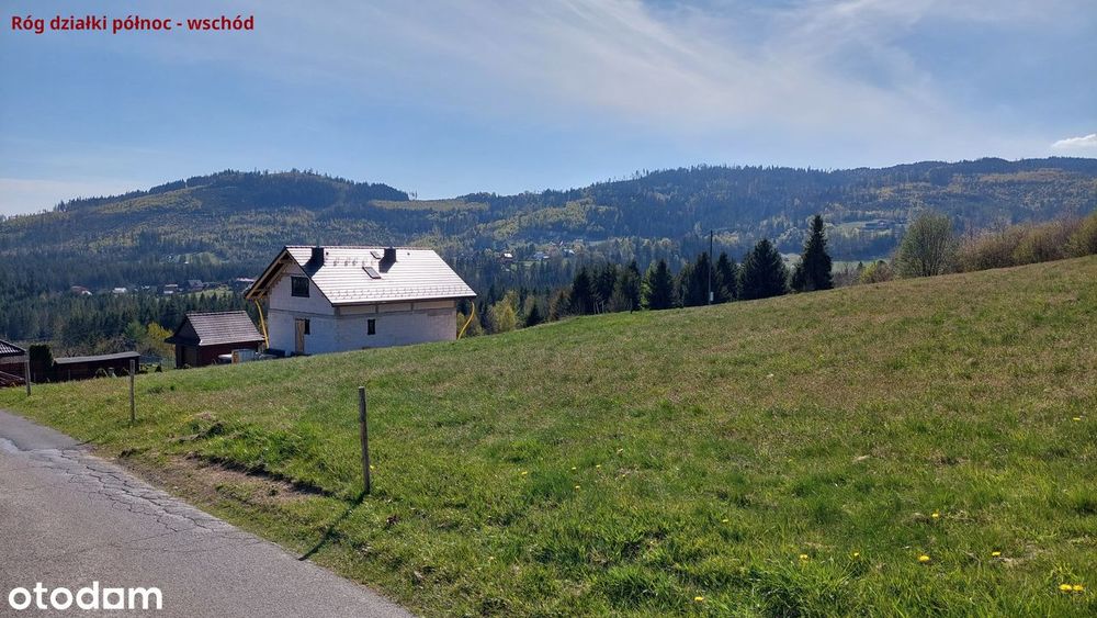Widokowa działka budowlana 15a, asfaltowy dojazd, panorama gór PREMIUM - Widok 2