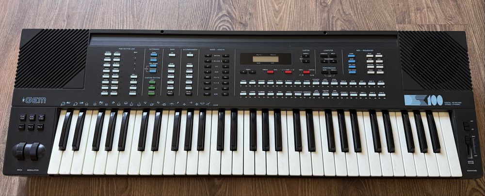 GEM DSK 100 синтезатор 1988, Італія, 61 клавіша, MIDI - рідкісний