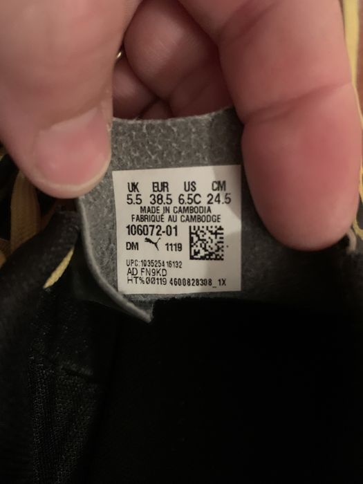 Puma de futebol tamanho 38,5