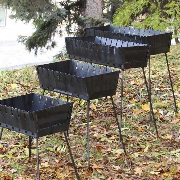 ‼️ Мангал раскладной чемодан 3мм на 6-8-10-12 шампуров‼️Чехлы, шампура