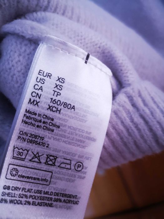 H&M Szary Nowy Modny Sweter S-sprzedam!