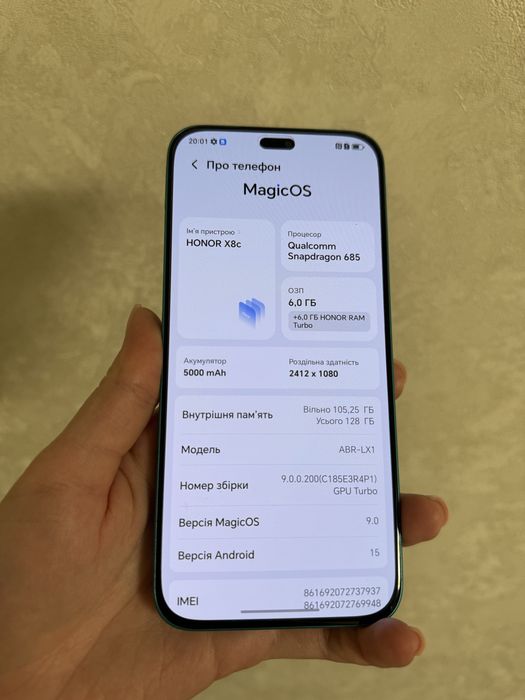Смартфон Honor X8c 128 гб телефон