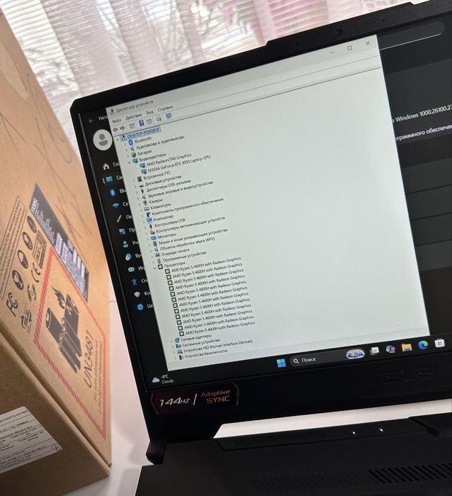 ‼️Asus Tuf F15‼️144Hz/RTX3050-4GB/Ryzen 5/512GB/16GB/Ноутбук/Гарантия