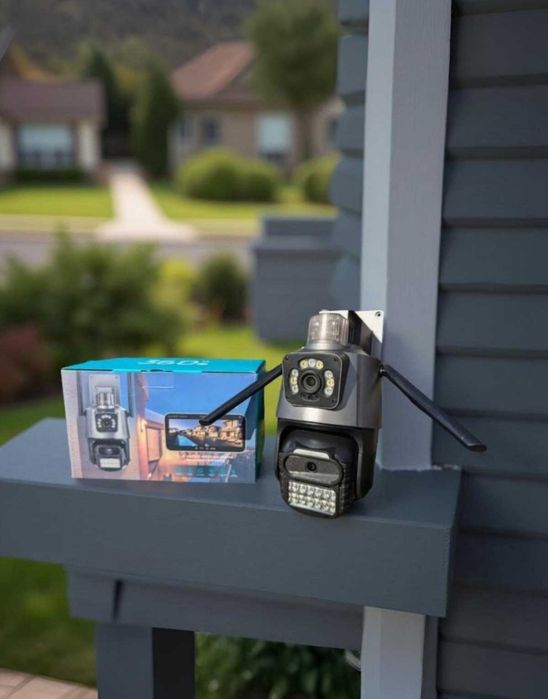 Поворотна вулична wifi камера з сиреною і зумом онлайн камера