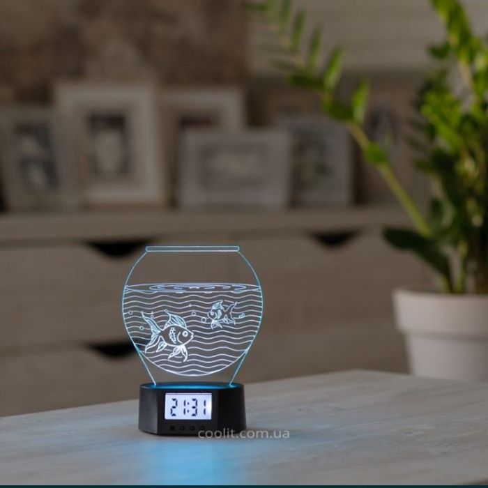 Музыкальные светильник Ночник Часы Alarm Big Clock