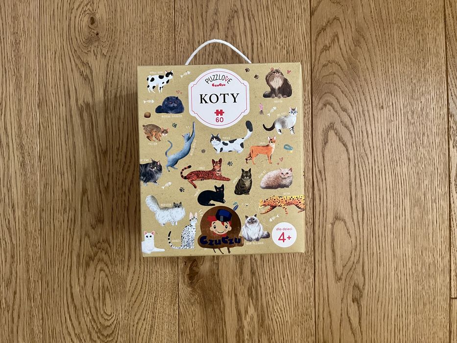 Puzzle Koty 60 CzuCzu Puzzlove czu czu 60 elementów
