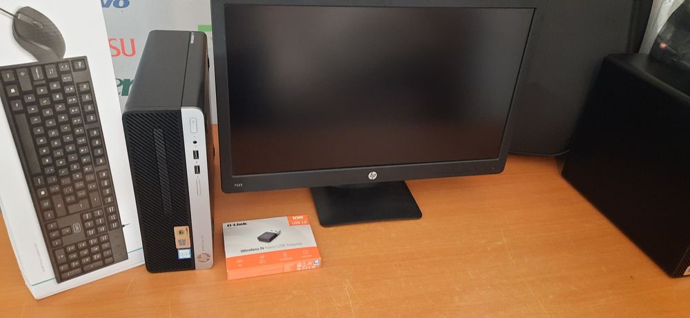 Pack Pç HP400G4+Lcd 22"P. 7ªG|I3-7100-3.9G|16G|SSD256G|Kit|Wifi|W11
