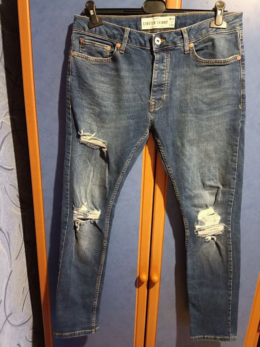 Topman,джинсы скинни мужские р.32