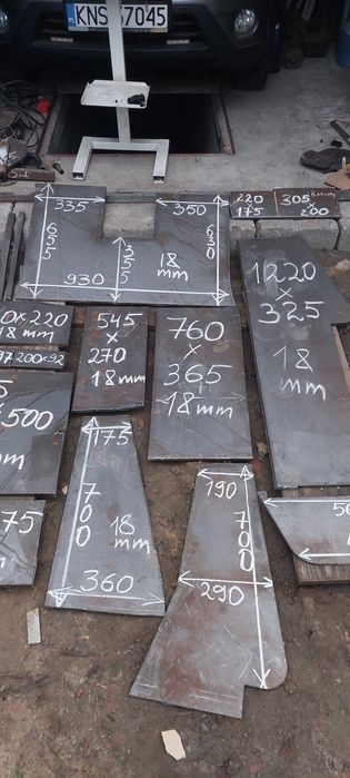 Formatka blacha metalowa 14mm 18mm