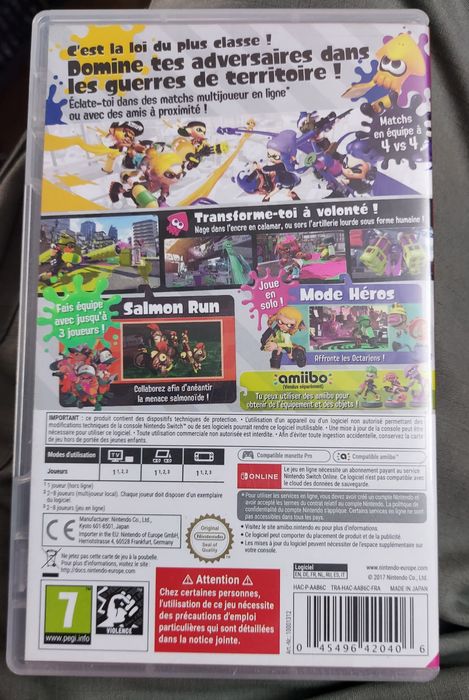Jogo nintendo switch  Splatoon 2