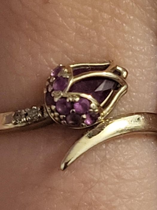 Oryginalny r. 12, rubiny, diamenty